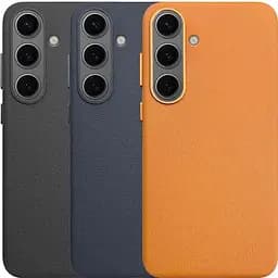 Чохол Epik Leather Case для Samsung Galaxy S25 Orange AAA [133778] - мініатюра 2