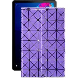 Чохол StatusCASE з екошкіри для планшету Lenovo Tab P11 Фіолетовий ромб