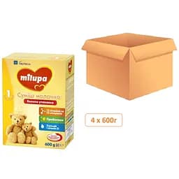 Уцінка. Суміш молочна суха Milupa 1 МП (4Х600 г)