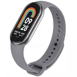Силіконовий ремінець для Xiaomi Mi Band 8/9/10 Сірий / Dark Gray