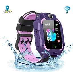 Дитячі розумні смарт годинник Q19 з камерою прослуховуванням Sim-картою Purple Black (16508) - мініатюра 4