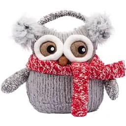 Новорічна м'яка іграшка Novogod'ko Сова в навушниках 19 см (974007)