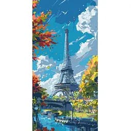 Картина за номерами Art Craft Eiffel Tower 40х80 см (11571-AC)