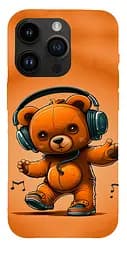 TPU чохол ведмедик меломан (bear listening music)