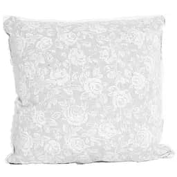 Декоративная наволочка Прованс white Rose с кружевом, 40х40 см (3686)