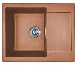 Кухонна мийка Adamant MINIMAL terra-cotta 615x495x200 мм, з крилом 61,5 см