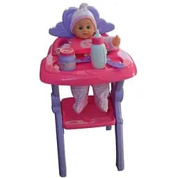 Ігровий набір стільчик для годування і пупс ID39B