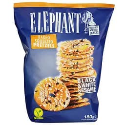 Брецелі Elephant з чорним та білим кунжутом 180 г