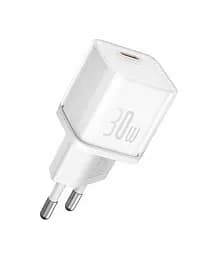 Мережевий зарядний пристрій Baseus GaN5S Fast Charger 1C 30 W EU P10162504213-00 Білий