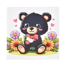 Вышивка крестиком Мишка Strateg, AX-304