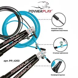 Швидкісна скакалка PowerPlay 3 м fit0007837 - мініатюра 5