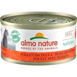 Вологий корм для котів Almo Nature HFC Cat Natural з тунцем та кукурудзою 70 г (5033H)