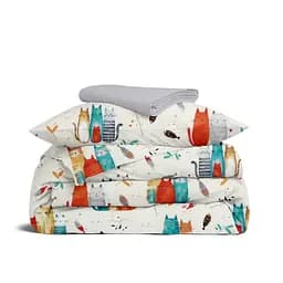 Дитяча постільна білизна Cosas COLOR CATS CS4 110х140см (ColorCats_El80-52Grey_140)
