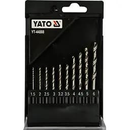 Набір свердел по металу Yato HSS 6542, 1.5-6 мм 10 шт. (YT-44888)