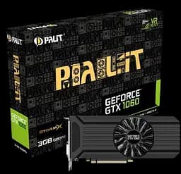 Відеокарта GeForce GTX 1060 3GB Palit StormX (NE51060015F9-1061F) Б/В