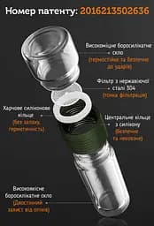 Портативний чайний інфузер Зелений, 238 мл - мініатюра 8