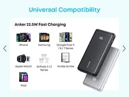 Портативний зарядний пристрій - 20000 mAh 22.5W Built-In USB-C Cable White Anker teh0027054 - мініатюра 4