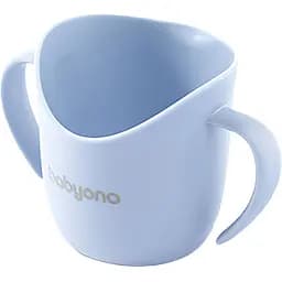 Тренувальна чашка BabyOno з ручками 120 мл небесно-блакитна (1463/08)