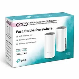 MESH-система TP-Link mesh Deco E4 AC1200 2Pcs White 802.11ac (Deco E4(2-pack)) - мініатюра 3