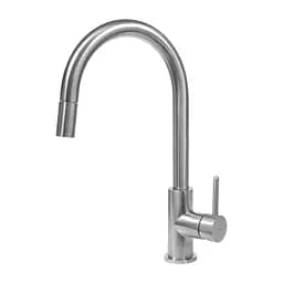 Смеситель для кухни с вытяжным изливом Omnires Y inox (Y1255IN) нержавеющая сталь