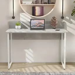 Стіл письмовий Скай Ferrum-decor 75x140x60 Білий метал ДСП Бетон 16 мм (FRD-106664)