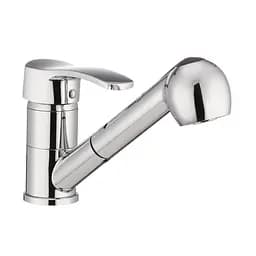 Змішувач для кухні з висувним виливом Haiba Focus 014 HB0129 Хром