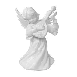 Новорічна підвіска MIS LT Янгол з бандурою малий 4х3,5х6 см