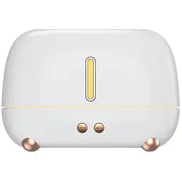 Зволожувач повітря Kinscoter портативний аромадифузор електричний з ефектом полум'я білий (A318)