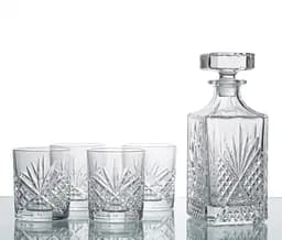 Набір для напоїв Elisey Crystal Chill скляний, графін 750мл та 6 склянок 320мл (9196-004)