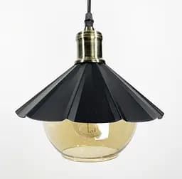 Підвісний світильник в стилі LOFT з янтарним плафоном Line.F 11683/1 AM - мініатюра 4