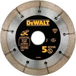 Диск алмазний DeWalt здвоєний для бетону, цегли, штукатурки 125x6.3х22.2 мм (DT3758)