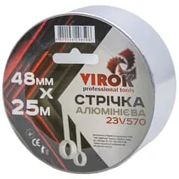 Лента клейкая алюминиевая Virok 48мм х 25м 40мкм (23V570)