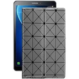 Чехол StatusCASE из экокожи для планшета Samsung Galaxy Tab A6 (T580) Серый ромб