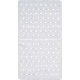 Килимок для ванної Eco Fabric Трикутники 68х37 см білий (6837-013)