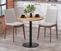 Обідній стіл круглий BS-450 Діаметр 70 см Loft Design (Дуб Крафт золотий)