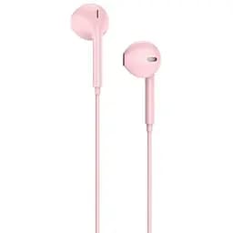 Навушники Hoco M55 Memory sound wire with mic з мікрофоном рожеві - мініатюра 2