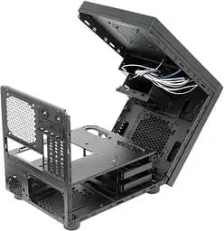 Корпус Chieftec GAMING CUBE CI-01B-OP mATX, без БЖ, Black - мініатюра 6
