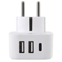 Адаптер Lifeventure European Travel Adaptor USB - мініатюра 3