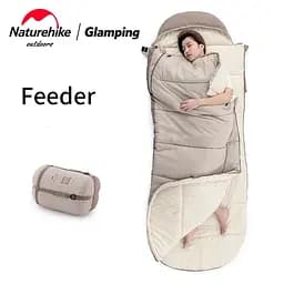Спальний мішок з капюшоном Naturehike B400 NH21MSD11 (220 х 85см) Бежевий - мініатюра 6