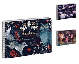 Альбом для малювання YES Magic Night А4, 30 аркушів, 120 г/м², на спіралі, фольга золото - мініатюра 2