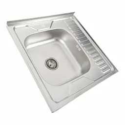 Кухонна мийка з нержавіючої сталі Platinum декор 6060 L (0,7/160 мм), Decor - мініатюра 2