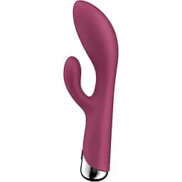 Вибратор-кролик Satisfyer Spinning Rabbit 1 20 см бордовый