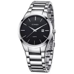 Часы наручные Curren 8106 Silver Black (18682)