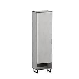 Пенал для одежды с открытой полкой Moreli Forte F-0005 в стиле Loft 550х2000х400 мм Бетон Тефра