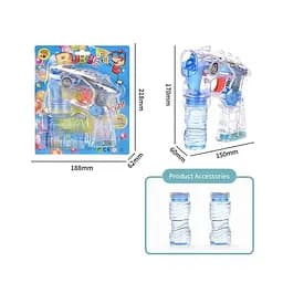 Пистолет с мыльными пузырями, MY10086Y-2, с запасками