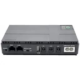 ДБЖ UPS для роутера DC1018P 12V/ 9V/ 5V 10400 mAh 18W для пристроїв постійного струму DC чорний