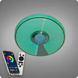 Люстра светодиодная 517 Dlight RGB с пультом и колонкой 45Вт Белый (02156)