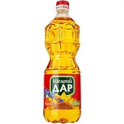 Масло подсолнечное Щедрий Дар нерафинированное 0.85 л (919624)