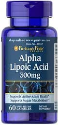 Натуральна добавка Puritan's Pride Alpha Lipoic Acid 300 mg, 60 капсул