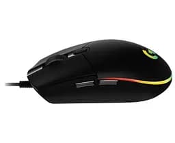 Миша Logitech G102 LIGHTSYNC, Black, USB, оптична, 200-8000 dpi, RGB-підсвічування LIGHTSYNC, 6 програмованих механічних кнопок із пружинним механізмом, 2.1 м (910-005823) - мініатюра 3